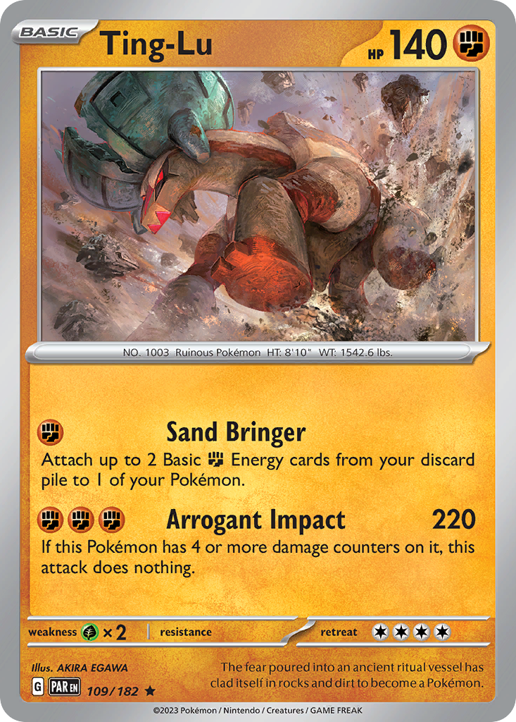 Ting-Lu 109/182 Rare Holo | Paradox Rift | Pokemon Card | eBay