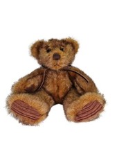 First  Main Minky Teddy Bear Plush Brown Corduroy Feet Stuffed Animal Toy