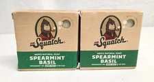 2-Pack - Dr. Squatch Men's All Natural 5 oz Soap Bar w Zero Grit SPEARMINT BASIL