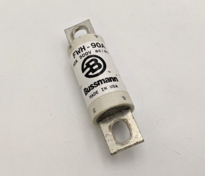 Bussman FWH-90A Semiconductor Fuse 90A 500V AC/DC Fast Acting Bolt On 90 Amp