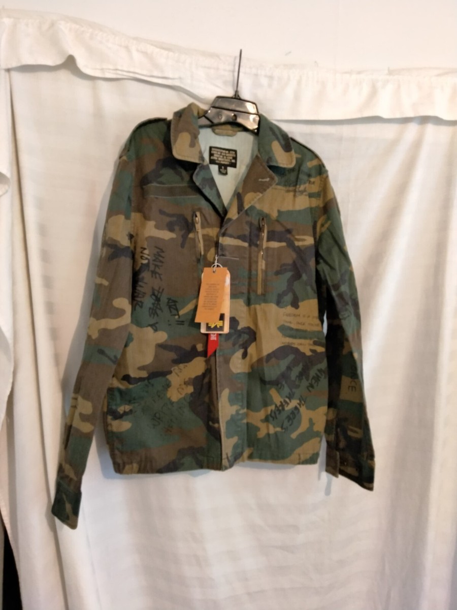 alpha industrias f-2 french field deco woodland camo jacket