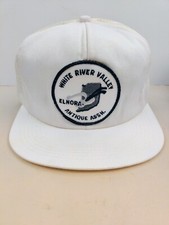 Vintage K Product USA MADE White River Valley Antique Patch Trucker Hat Snapback