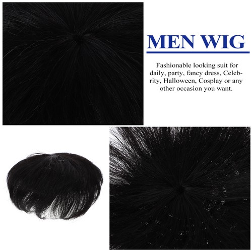Extension Capelli Sopra la Testa Uomo Riedizione Donna Miss Patch per Parrucche Costume - Foto 8 di 12