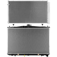 Radiator & AC Condenser Cooling Kit For 12-15 Lexus RX350 11-15 Toyota Sienna