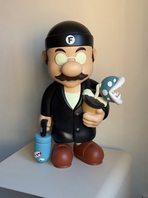 Fools Paradise x TMALL Super Professional GID 50cm Glow In Dark Mario Figur