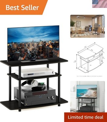 TV Stand Entertainment Center 3-Tier TV Table for Up to 32 Inch Flat Screen