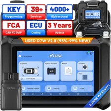 2025 XTOOL D7W V2.0 All System Diagnostic Scanner Bi-Directional Key Programmer 