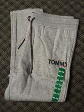 Tommy Hilfiger Graphic Print Logo Jogger with Pockets Gray L,XL PICK 1631961