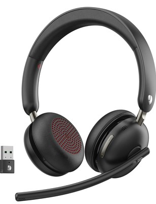 Wireless Headset with Mic for Work, Bluetooth 5.3, Advanced Noise 