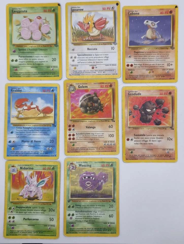 Pokemon TCG Lot Italian Vintage Base Fossil Jungle Neo Heavily Played/damaged  - Image 3 of 4