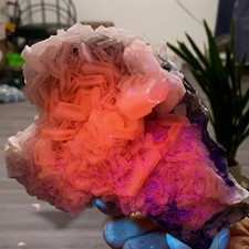 1,68 libbre esemplare di calcite al cioccolato Florescence *ARCOBALENO* biscotto panino