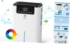 Dehumidifier for Bedroom, 68 oz 500Sq.ft Dehumidifiers with Touch Control LCD 