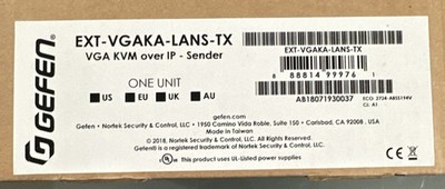 Gefen EXT-VGAKA-LANS-TX VGA KVM over IP Extender (Tx) with USB/Audio/RS-232/IR