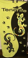 Beach Towel Yellow and Black Bath Towels