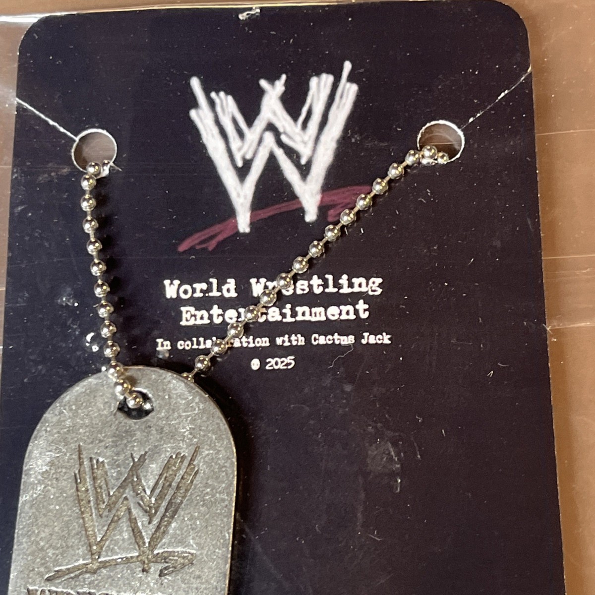 WWE Travis Scott Cactus Jack Wrestlemania 41 Dog Tag - CJ X