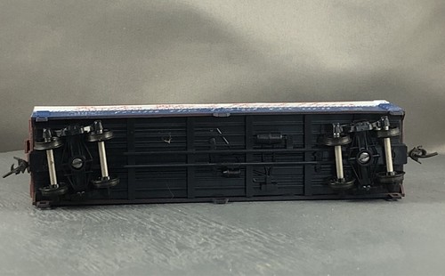 Train Miniature - Rath's Black Hawk Ham - 40' Wood Reefer + Wgt # 203 w/Kadees - Picture 6 of 6