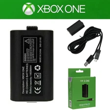 Rechargeable Battery Pack & Charging Cable For Xbox One X S Play Charge Kit US
