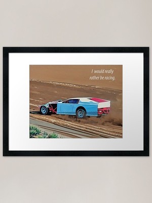 Rennen, brüllende Motoren und fliegen gerahmtes Wandbild Poster Leinwanddruck Bild