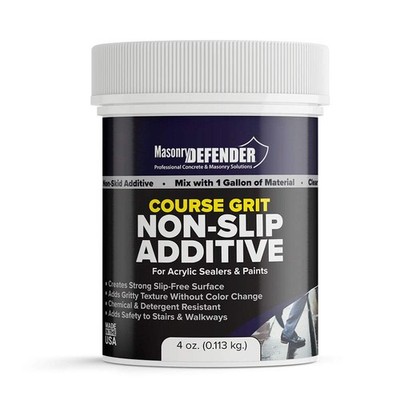 MasonryDefender Anti Slip Additive Coarse Grit - Non Floor 4 oz., clear 