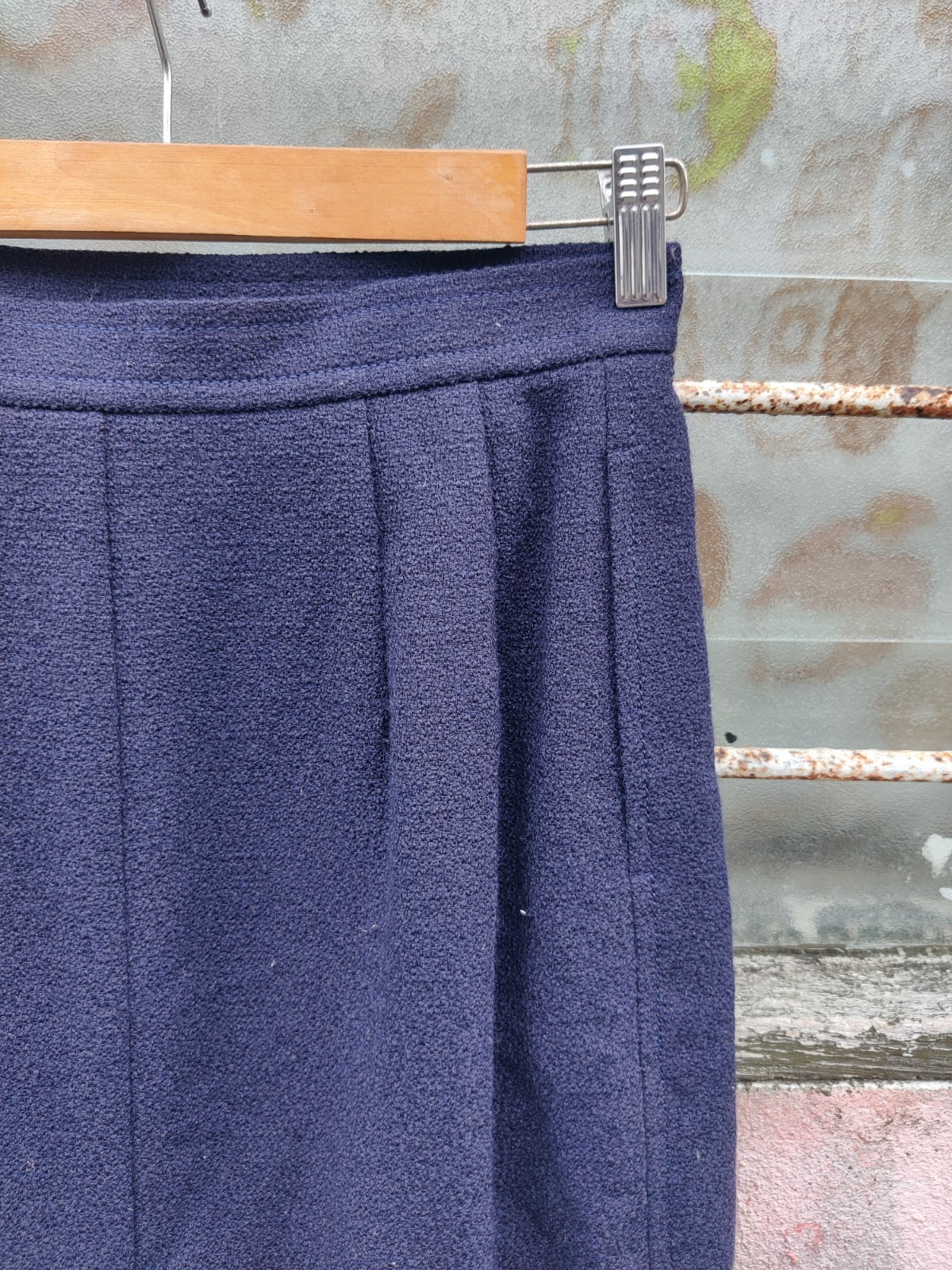 Gonna corta vintage archivio Yves Saint Laurent designer di lusso taglia 25