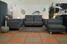 3 Piece Suite Bolzano Three Seater Sofa + 2 Chairs All Electric Power Recliners