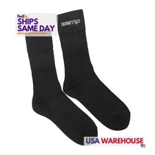 Zamp RU003003XL, 2 Pack Black FR Cotton / Acrylic Blend Socks Black X-Large Sfi 