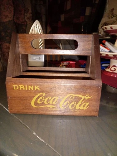 Coca-Cola Vintage Wooden Crate Bottle Carrier