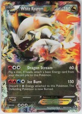 UR - 01 Holo White Kyurem EX 101/113 Ultra Rare Legendary Treasures