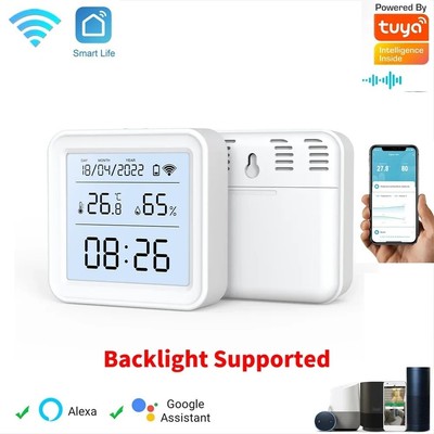 Tuya WIFI Smart Thermometer Hygrometer Temperature Humidity Sensor LCD Sensor