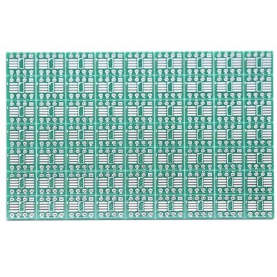 100pcs SSOP 8 Pin 0.65 / SOP 8 Pin 1.27 to DIP Adapter PCB Board SMD
