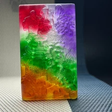 Real natural Ice  jade Jadeite engrave Landscape Amulet Pendant&Necklaces