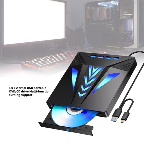 USB Type C External Disc Drive for Laptop USB3.0 USB2.0 Disc Player for Laptop - Afbeelding 4 van 8