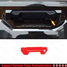 2022-2024 For Toyota Tundra Bright Red Car Tailgate Door Handle Bowl Decor Cover