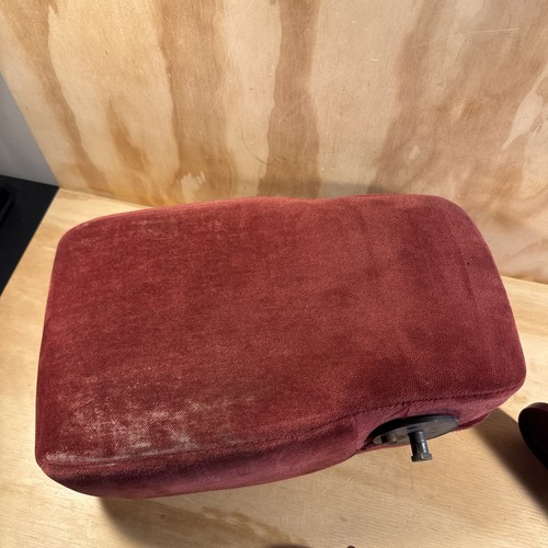 1991-96 Dodge Dakota Red Fabric Middle Console Armrest With Assembly Rare - Picture 2 of 22