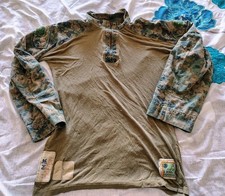 USMC Woodland MARPAT FROG Combat Shirt top Size MEDIUM REGULAR Military Surplus