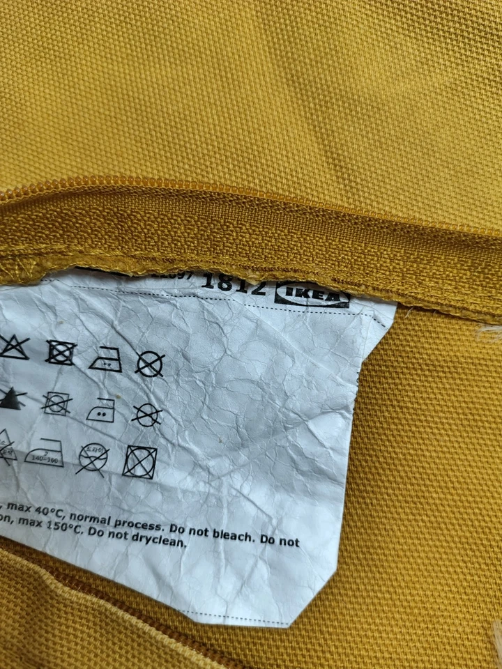 IKEA Yellow Cushion Cover 48 x 48 cm NO CUSHION PAD - Image 3 of 3