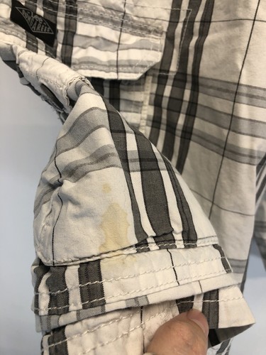 LEE LATZHOSE WEISS KARIERT CARGO SHORTS HERREN GRÖSSE 38 GEBRAUCHT, IN EINWANDFREIEM ZUSTAND - Bild 3 von 6