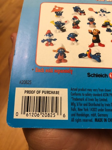 Puffi 20405 cucciolo cane puffo animale domestico marrone rara figura vintage PVC giocattolo statuina MOC - Foto 3 di 4