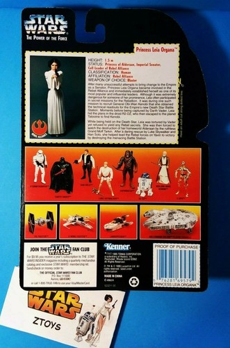 CHOOSE💥Star Wars💥PRINCESS LEIA💥Power Of Force Red Card💥2 & 3 BAND VARIANTS - Picture 19 of 19