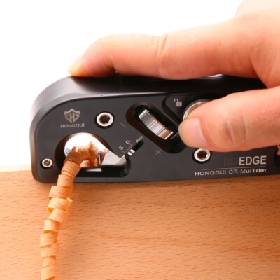 Woodworking Chamfer Plane with 2 Replacement Carbide Insert Double Cutter Edge