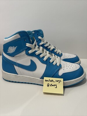Air Jordan Retro High OG UNC Size Y W 575441-117 2015