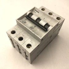 Siemens 5SX23 C16 Circuit Breakers, 3 Pole, Max Voltage: 480VAC