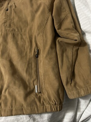 Weatherproof Mens Jacket Brown Full Zip Pockets Collar Lined Weatherproof Mens Jacket Brown Full Zip Pockets Collar Lined