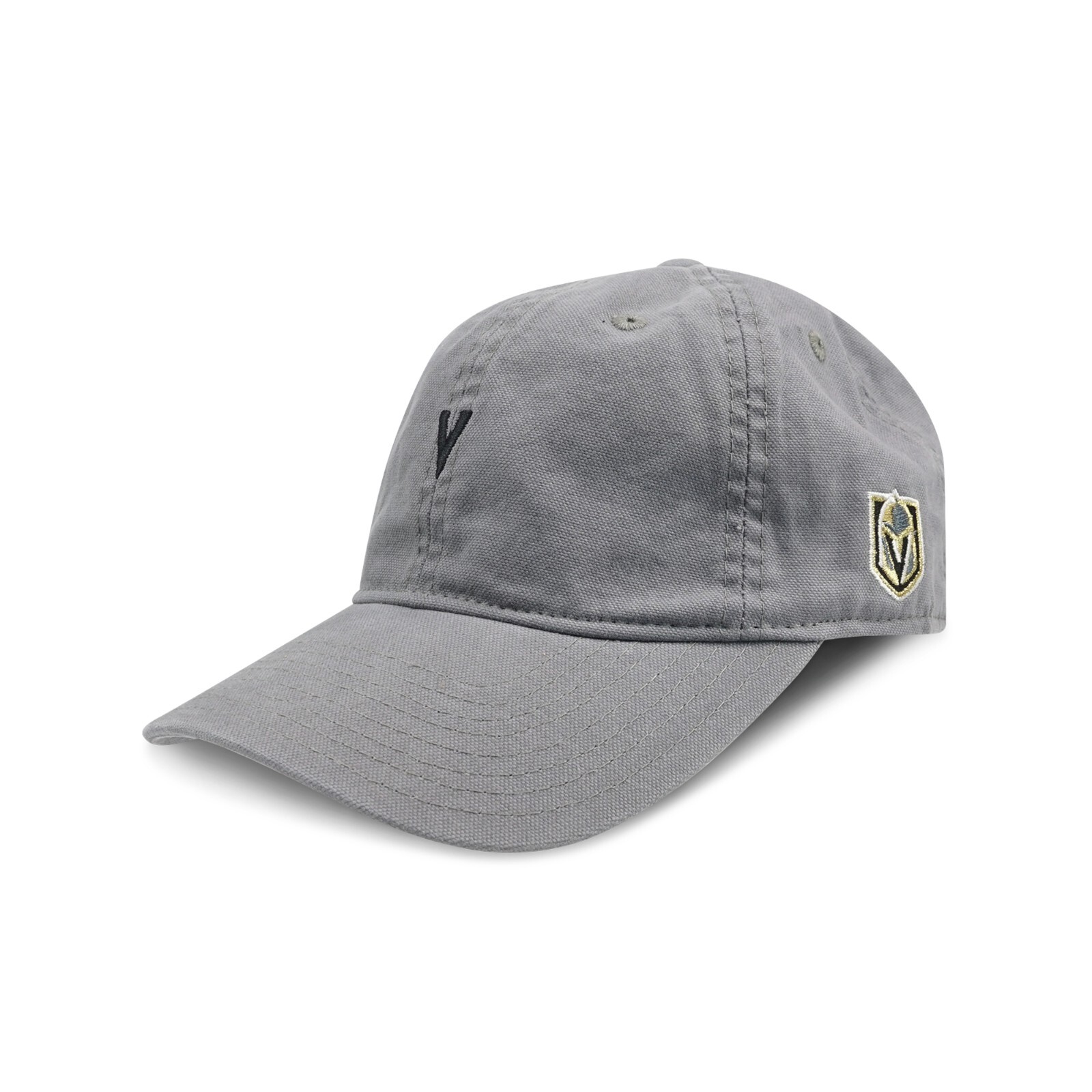 Vegas Golden Knights NHL Adidas Серая взрослая мужская шляпа для папы со структурированной регулируемой головкой