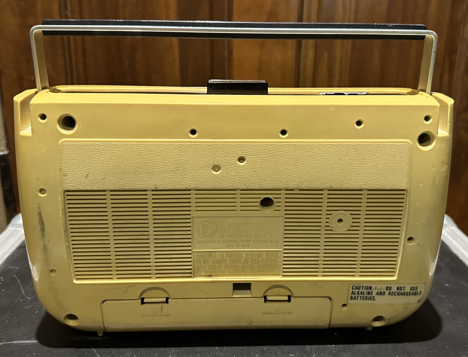 Vintage 1976 Panasonic RS833S Portable 8Track Player Swiss Cheese MCM