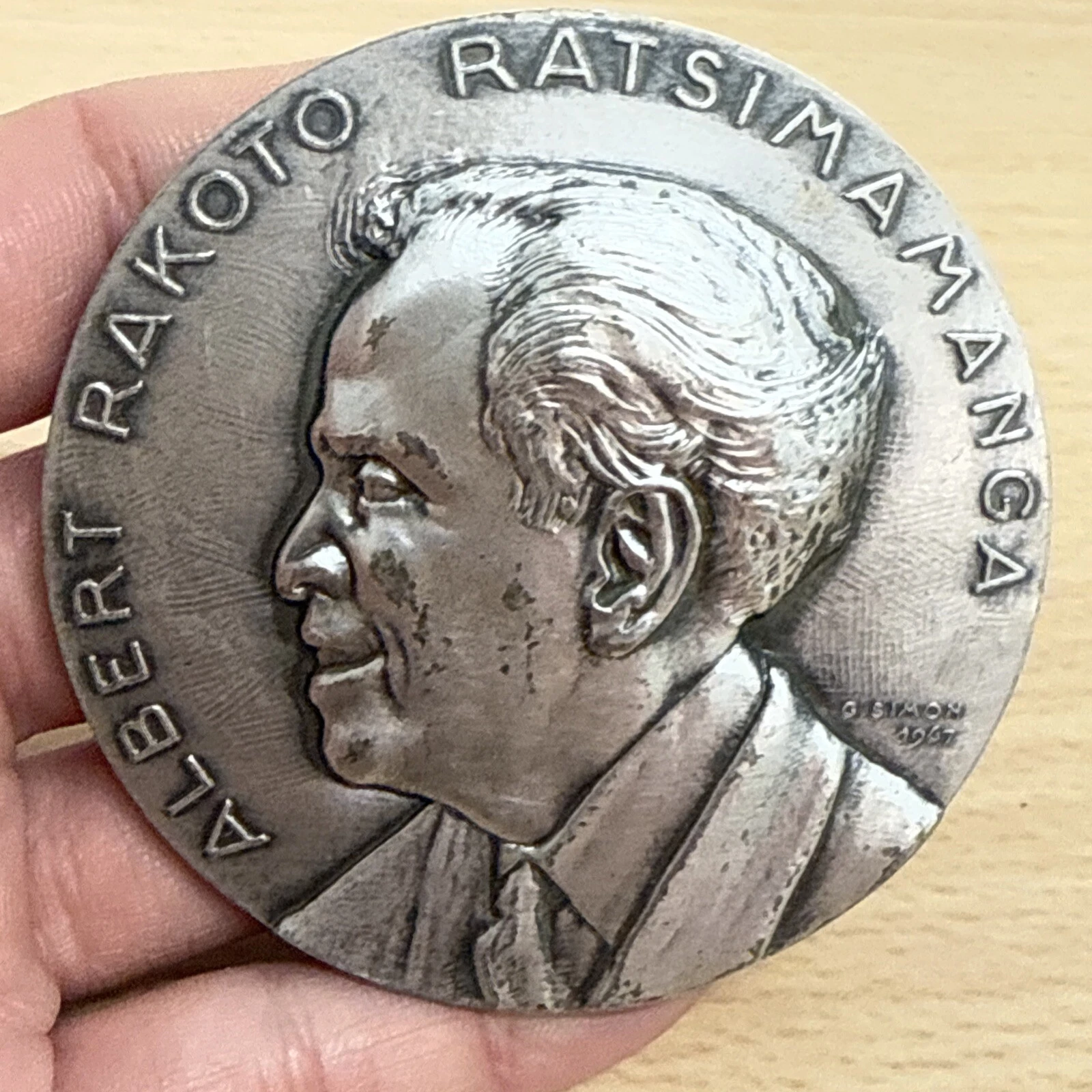 Médaille Albert Rakoto Ratsimamanga En Bronze
