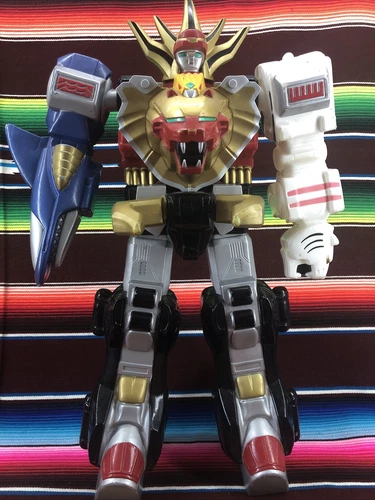 Vintage Bandai 2001 Power Rangers 24" Wild Force Megazord Robot Action Figure