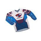 ALLOY MX MOTOCROSS JERSEY SHIRT 04 FUEL BLUE / WHITE / NAVY / RED patriot top