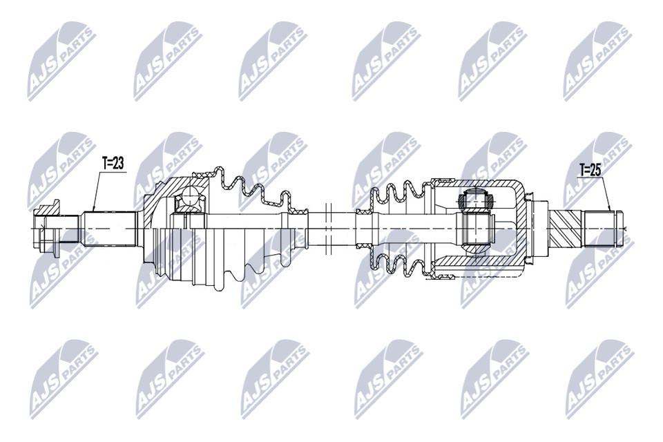 NPW-NS-108 NTY Drive Shaft for NISSAN