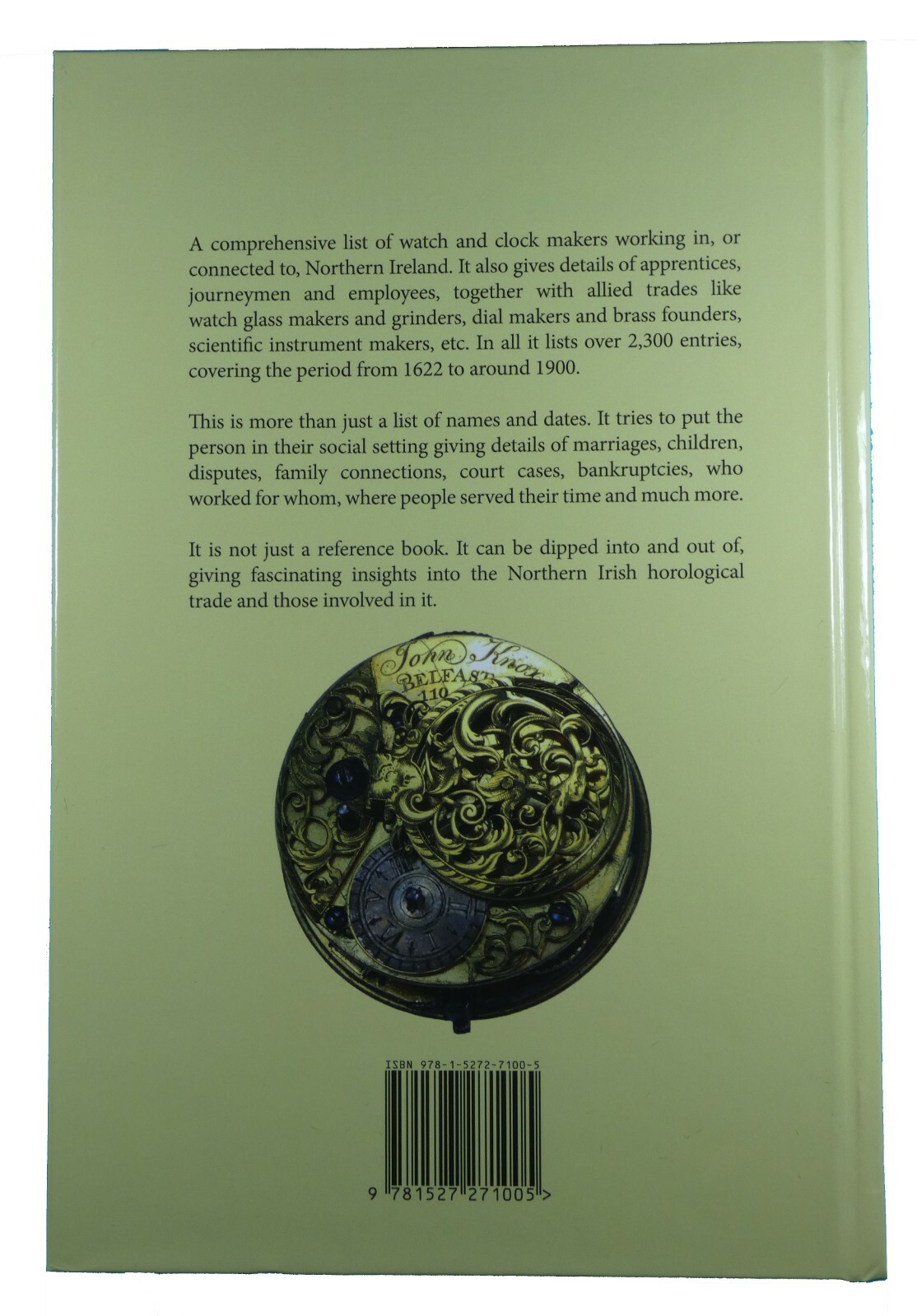 The Watch and Clock Makers of Northern Ireland a new book